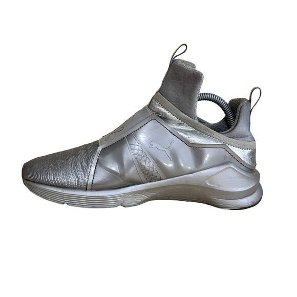 Puma - Kylie Jenner - Leather Sneakers Hi - Silver - Women's - 9 - 189865 01 - Picture 4 of 9